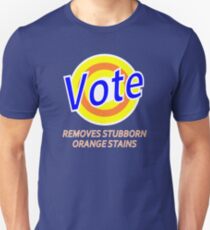 Vote Parody - Removes Stubborn Orange Stains - Anti Donald Trump Slim Fit T-Shirt