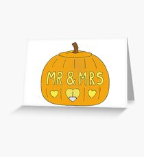 Halloween Wedding or Anniversary. Greeting Card