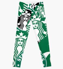 Starbucks logo collage Leggings