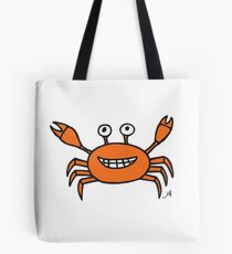 Mr and Mrs Crabby Amanya Design White Single Tote Bag