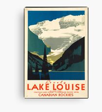Vintage Travel Poster: Lake Louise Canvas Print