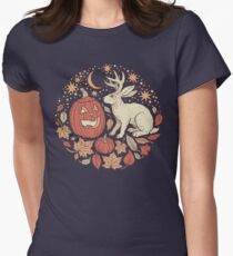 Halloween Friends | Autumn Palette Women's Fitted T-Shirt