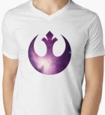 Nebel-Allianz des Rebellen T-Shirt mit V-Ausschnitt