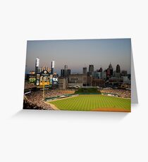 Comerica Park / The New Tiger's Stadium / Baseball in Detroit Greeting Card