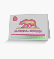 California Striped Bear Greeting Card