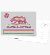 California Striped Bear Postcards