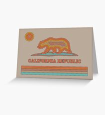 California Striped Bear Greeting Card