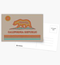 California Striped Bear Postcards