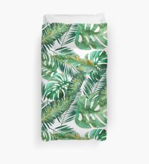Monstera Banana Palm Leaf Duvet Cover