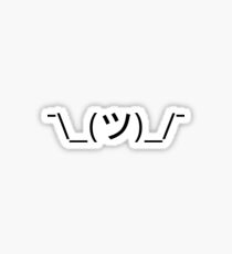 Shrug Emoticon ¯\_(ツ)_/¯ Japanese Kaomoji Sticker