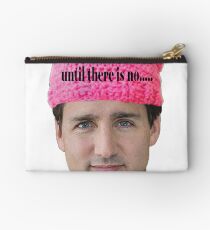 Justin Trudeau Pink Feminist Hat Studio Pouch