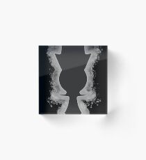Chess queen glowing Art Acrylic Block
