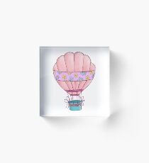 Hot Air Balloon Balloon Balloon Ball Air Vehicle Gift Acrylic Block
