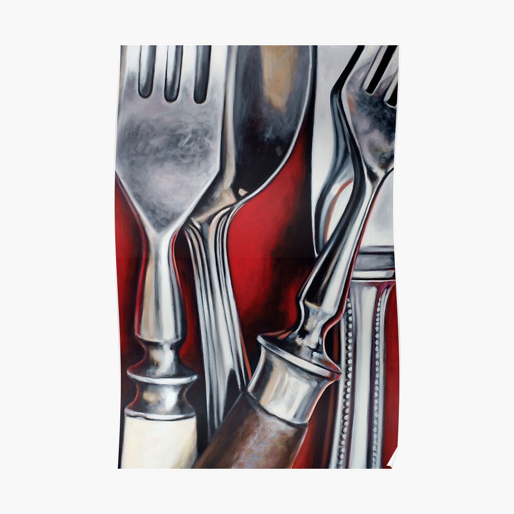 "Cutlery III" Poster by klausboekhoff Redbubble