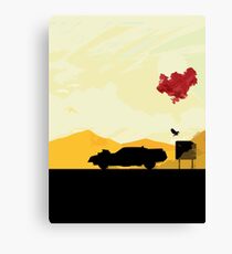 Fury Road - silhouette Canvas Print