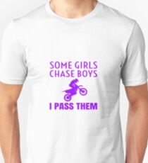 Funny Dirt Bike Motocross Dirtbike For Women Girls Slim Fit T-Shirt