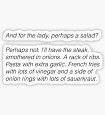 white chicks salad Sticker