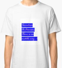 Socialism or Fascism - antifascist - 90s hipster tee Seinfeld colors Leftist Socialist Classic T-Shirt