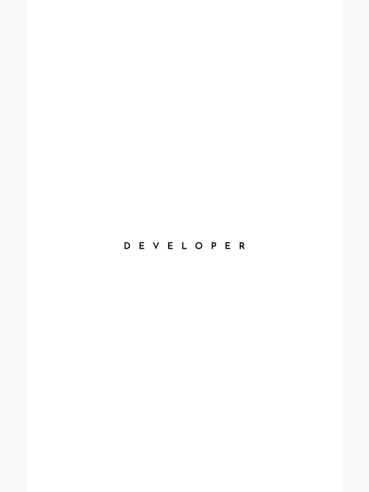 Developer (minimal) (Inverted) by developer-gifts
