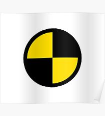 yellow black Poster