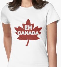 EH CANADA DAY Women's Fitted T-Shirt