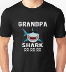 Opa Shark Familie Shark Matching Geschenk Slim Fit T-Shirt