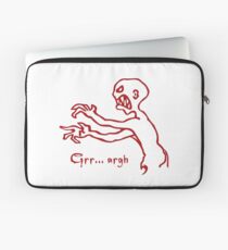 Grey Grrr Argh Monster, Grr Arghh, Buffy the Vampire Slayer, Mutant Enemy, 90s, BTVS, Zombie, Joss Whedon, Angel, Buffering, Pop Culture, Zombie Laptop Sleeve