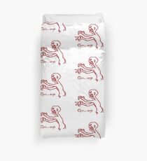 Grey Grrr Argh Monster, Grr Arghh, Buffy the Vampire Slayer, Mutant Enemy, 90s, BTVS, Zombie, Joss Whedon, Angel, Buffering, Pop Culture, Zombie Duvet Cover