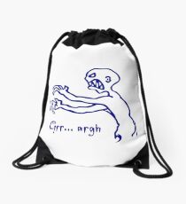 Grey Grrr Argh Monster, Grr Arghh, Buffy the Vampire Slayer, Mutant Enemy, 90s, BTVS, Zombie, Joss Whedon, Angel, Buffering, Pop Culture, Zombie Drawstring Bag