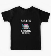 Camiseta para niños Regalo para hermana Shark Family Shark Matching