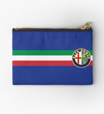 Alfa Romeo horizontal Italy stripe Zipper Pouch