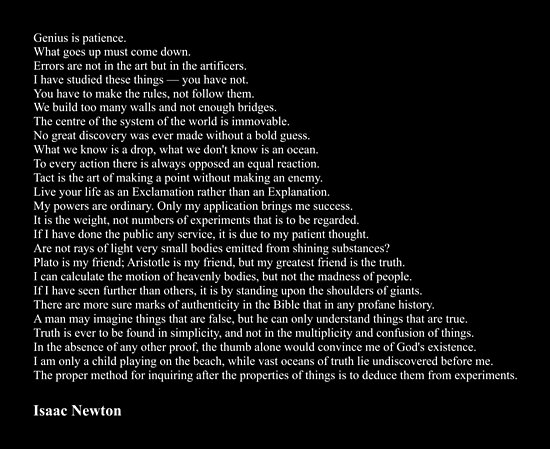 Get Isaac newtons zitate Desktop Wallpaper