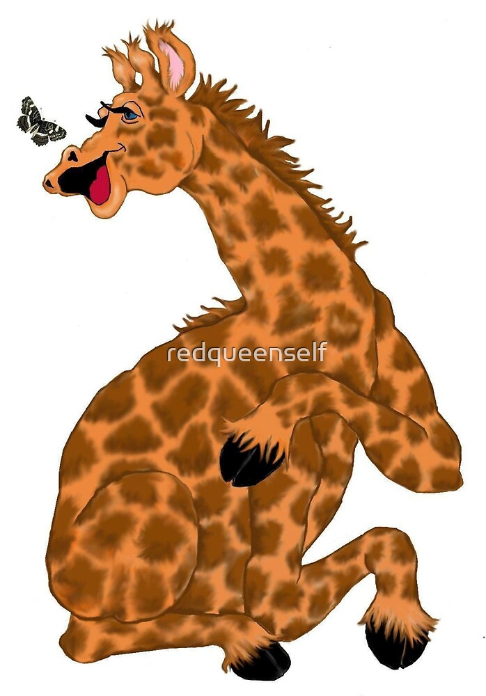 Laughing Giraffe by Mwenye Hadithi