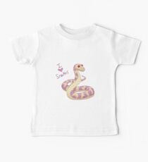 Ich (Herz) Schlangen! Baby T-Shirt