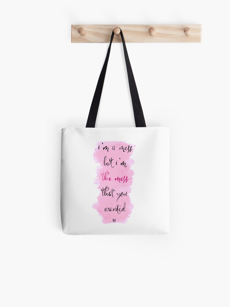Taylor Swift Lyric Art Dancing With Our Hands Tied Tote Bag