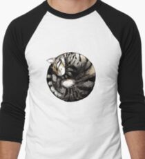 Tranquil Cat Sleeps in a Circle Baseball ¾ Sleeve T-Shirt
