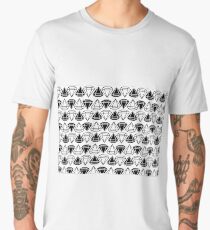 Black and white diamonds pattern Men's Premium T-Shirt