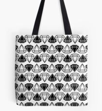 Black and white diamonds pattern Tote Bag