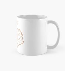Knoxville Tennessee Modern und Retro-minimalistischen Stadtplan Tasse