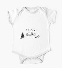 Christmas Name Julia One Piece - Short Sleeve