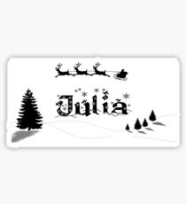 Christmas Name Julia Sticker
