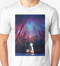 calvin and hobbes nebula night Unisex T-Shirt