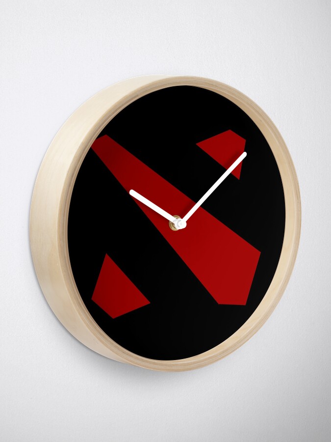 Dota 2 Logo T Shirt Clock