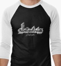 Washington graphic scribble skyline -White Men's Baseball ¾ T-Shirt