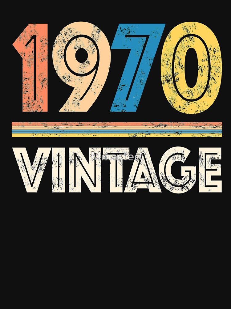 "Jahrgang RETRO 1970 Geburtstag" TShirt von Mmastert Redbubble