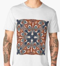 Bags Under My Eyes in Blue and Orange Men's Premium T-Shirt