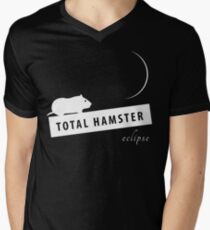 T-Shirt Hamster on the Mountain staring at Moon Men's V-Neck T-Shirt
