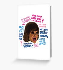 RH Lisa Rinna Zitate Grußkarte