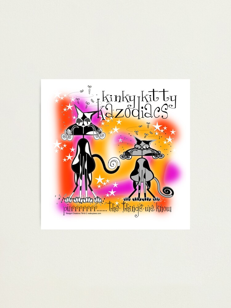 Alternate view of KINKY KITTY - Kinky Astrology Photographic Print