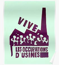 mai68-revolution-live-factory occupations Poster